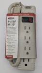 New! Belkin 3FT Cord 90 Joules 4-OUTLET Surge Protector Power Strip 120V F5C044. Fixed Price $19.50.